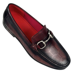 Chaussures habillées pour hommes en cuir véritable, style brogue, embossées, pour le travail, chaussures de mariage, bout carré, à enfiler, tendance 2025 - Product Image 4