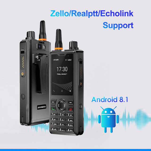 ANYSECU T60 Zello Realptt Walkie-Talkie 4600mAh IP54 2.4 "Touch Screen Quad Core Android 4G Smartphone 7S+ F40 Upgraded Version