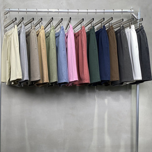 420 GSM 100% coton hommes Baseball Shorts personnalisé décontracté français éponge poids lourd haute qualité épais cordon solide décontracté lavage - Product Image 3