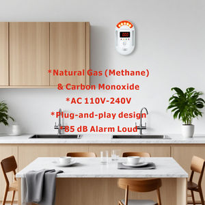 Tuya Smart Home Security Kit DE SEGURIDAD ABS Detector de gas <span class=keywords><strong>Sensor</strong></span> de vape Sirena de alarma con cable/Control de alarma de incendio inalámbrico para el hogar/Oficina - Product Image 3