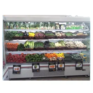 DMV1821O1 supermarket refrigerator vegetable display chiller case and american fridge freezer