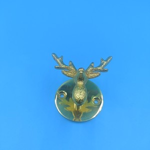 Zinc Alloy Deer Head <b>Cabinet</b> Handle Novelty Shape Durable <b>Rustic</b> Design For Wardrobe Wine <b>Cabinet</b> Drawer Hardware Accessory - Product Image 3