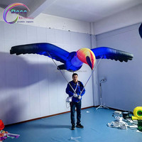 Modèle d'oiseau perroquet gonflable de marque DECO coloré avec ventilateur intégré, animal gonflable géant pour les événements