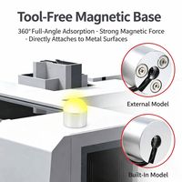 Feu de signalisation LED tricolore magnétique hémisphérique intégré, lampe d'avertissement sonore et visuelle étanche pour machines-outils