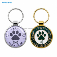 Etiqueta de Identificación para Mascotas con NFC RFID, Ecológica e Impermeable, con Código QR
