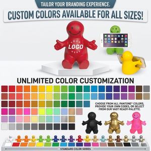 Pelota Antiestrés con Logotipo Personalizado de Hombre Sonriente y Soporte para Teléfono, Base de Escritorio de PU para Regalo Promocional - Product Image 4