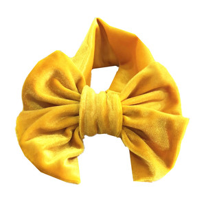 Fashion Infant Velvet Big Bow <strong>Headbands</strong> Kids Wide Bowknot Elastic Band Toddler Girls Turban <strong>Baby</strong> Hair Accessories <strong>Headband</strong> - Product Image 5