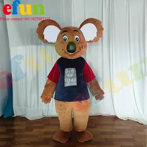 Efun MOQ 1 PC costom Performance Costume Halloween Carnival Party Funny Koala Anime Cosplay Mascot Costumes for sale