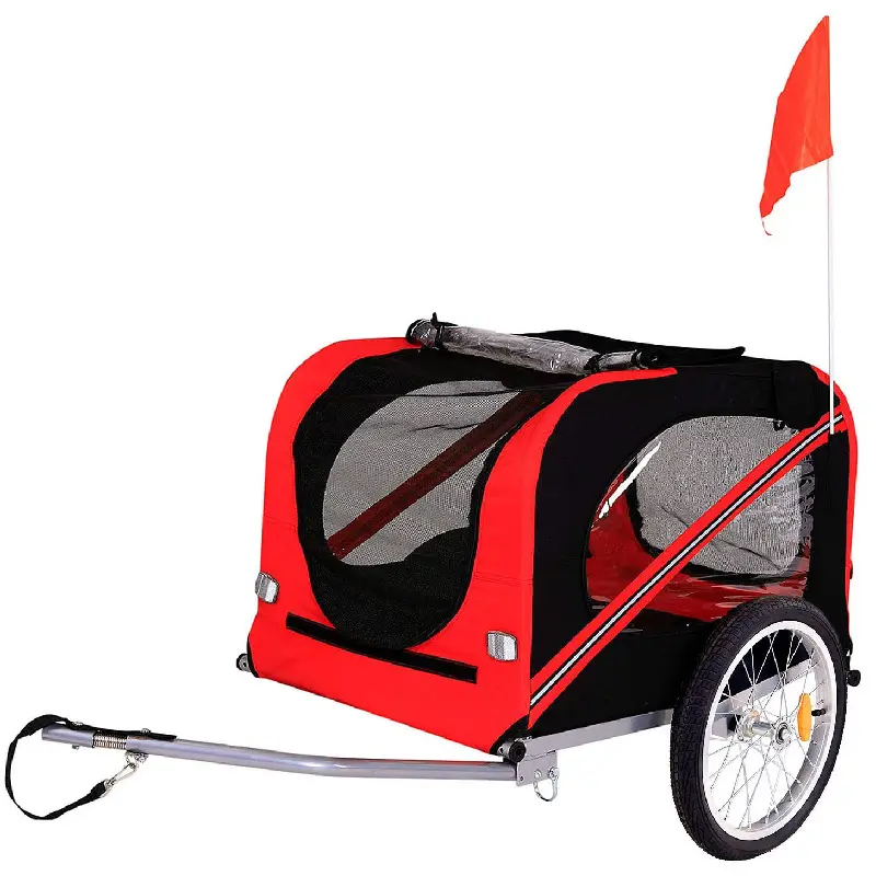 Mini Opvouwbare Hond Draagwagen Wagen Bakfiets Trailer Met Eenvoudige Snelle Bevestiging Release