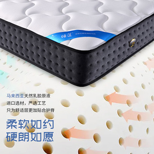 Latex <b>Mattress</b> Medium Firmness Independent Spring Orthopedic <b>Support</b> Home Use - Product Image 1