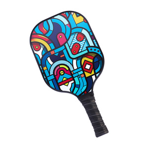 Paleta de Pickleball de Fibra de Vidrio con Núcleo de Carbono, Antideslizante, para Deportes al Aire Libre, Playa, con Mochila y Pelotas - Product Image 3