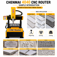 Routeur CNC Shandong Chenmai 4040, 3 axes, zone de travail 400x400mm, moteur de broche 2.2kW, précision de positionnement répétitif de 0.05mm