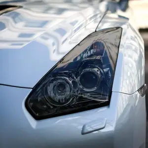 Vlt 30% 50% Headlight Supplier Taillight Self Adhesive Auto Car Lamp Tint Protection Film Black Tpu Car Light Ppf Lamp Film