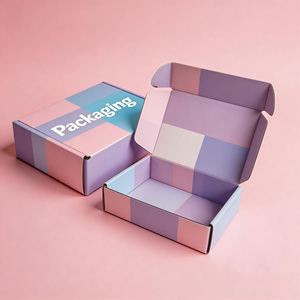 Cajas Impresas Personalizadas, Cajas <span class=keywords><strong>de</strong></span> Cartón Corrugado para Envío, Papel Kraft Ecológico Biodegradable, Embalaje <span class=keywords><strong>de</strong></span> Regalo para Festividades, OEM ODM - Product Image 1