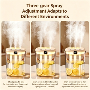 Nuevo Difusor de Aromas con Humidificación Constante de 360 Grados, Tanque de Agua Transparente Portátil, Fácil de Limpiar, <span class=keywords><strong>Humidificador</strong></span> Doméstico - Product Image 6