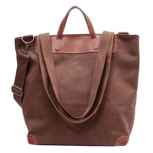 Bolso de Mano Casual de Lona para Mujer, Estilo Vintage, Gran Capacidad, Nuevo Bolso Tote para Llevar Bajo el Brazo o al Hombro, para Compras, 2024 - Product Image 1