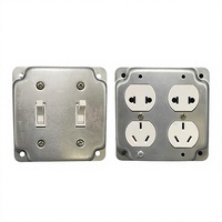 Lámparas de Pared de Estilo Industrial y Vintage, Paneles Galvanizados, Tomas de Corriente Estándar Nacional, Interruptores de Reinicio Automático