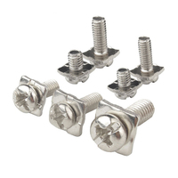 Vis combinées en acier inoxydable nickelé à tête cylindrique M2 M2.5 M3 M3.5 M4 (pouces/métriques)