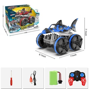 RC cá mập xe <span class=keywords><strong>2.4</strong></span> GHz đổ bộ diễn viên đóng thế xe điều khiển từ xa tất cả các địa hình 360 độ Quay diễn viên đóng thế xe cho trẻ em - Product Image 6
