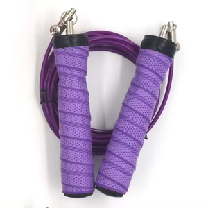 Cuerda de Saltar para Ejercicio Aeróbico en Casa, Cuerda de Saltar de PVC con Rodamientos de Bolas de Velocidad y Mango de Espuma Viscoelástica - Product Image 1