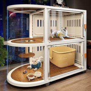 <span class=keywords><strong>Cage</strong></span> pour chat d'intérieur panoramique avec accès au balcon, type de fermeture : aucun, forme : aucune - Product Image 1