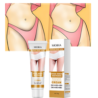 Crème éclaircissante intense MOIKA, marque privée OEM, éliminateur de taches brunes, peau sans imperfections, éclaircissement des aisselles, du bikini et des cuisses intérieures