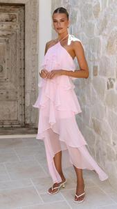 <span class=keywords><strong>Abito</strong></span> <span class=keywords><strong>lungo</strong></span> vintage in chiffon floreale con <span class=keywords><strong>scollo</strong></span> all'americana, senza maniche, a strati e con volant, perfetto per l'estate e le feste in spiaggia, da donna - Product Image 6
