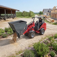 Europäischer Direktvertrieb 1260 Mini-Frontlader mit Dieselmotor Kompaktlader mit Palettengabel Frontlader im Angebot