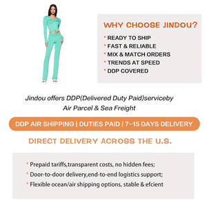 Vendita calda da <span class=keywords><strong>donna</strong></span> Casual collezione autunnale manica lunga tinta unita <span class=keywords><strong>pantaloni</strong></span> da giorno sport Yoga due pezzi Set - Product Image 3