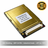 Modul LCD TFT IPS 2.0" Tangguh 480x360 HD 500nits MIPI dengan Film Pelindung EMI untuk Layar Terminal Industri Genggam TMK