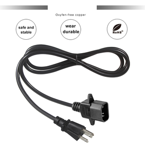 NEMA 5-15P to IEC C14 Extension Cord 3 Prong US <b>Plug</b> 10A 125V IP11 for Computer PDU UPS - Product Image 1