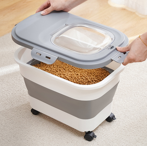 กล่องเก็บอาหารแบบสุญญากาศพับได้ทำจากพลาสติกใส PET สำหรับใช้ในครัวเรือนสำหรับ15L - Product Image 4