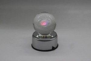 Modern LED <strong>Moon</strong> Lamp Electric Night Light with Rotating Crystal <strong>Ball</strong> for Bedroom Ambiance Plastic Body Home Decor Gift for Kids - Product Image 5