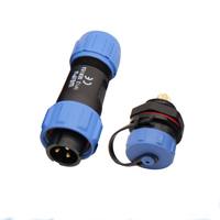 Connecteurs de câbles automobiles étanches sans soudure en laiton IP68 SP13 2-9 broches 400V/500V -30~+90°C, ensemble mâle/femelle