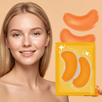 Masque Yeux en Gelée à l'Acide Kojique, Curcuma et Vitamine C – Anti-rides, Élimine les Cernes, Apaise, Répare, Atténue les Ridules, Raffermit et Illumine