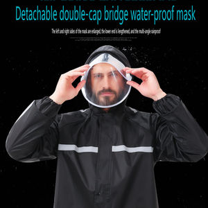 Conjunto de Pantalones y Chaqueta Impermeables para Ciclismo, para Hombre, Resistentes a <span class=keywords><strong>la</strong></span> <span class=keywords><strong>Lluvia</strong></span> Intensa, para Repartidores en Moto Eléctrica - Product Image 4