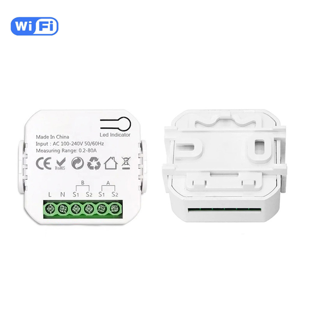 Tuya WiFi Smart Solar PV Meter Energy Monitor Module APP Remote Control DIY Relay Smart Breaker