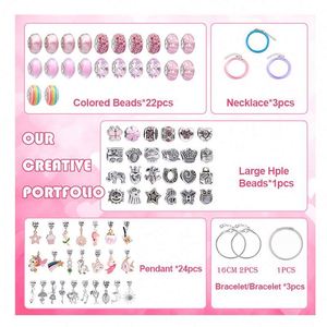 Luxury Platinum Plated 76pcs Bracelet for Women with Crystal Pendant Fashion Jewelry Trendy Stainless Steel <b>Beaded</b> Bracelet 2025 - Product Image 6