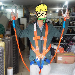 Arnés de Seguridad Acolchado de Cinco Puntos, Doble Cuerda de 1.5M, Poliéster, para Trabajo en Altura - Product Image 5
