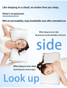 Bantal bersirkulasi rehabilitasi tulang belakang, mengurangi kaku dan mati rasa, memperbaiki kurva C di malam hari - Product Image 5