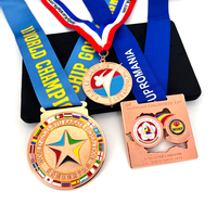 Médailles sportives personnalisées de conception libre récompensant différentes formes métal Taekwondo karaté boxe Arts martiaux Jiu Jitsu médaille personnalisée