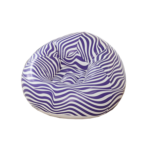 Canapé sphérique <span class=keywords><strong>gonflable</strong></span> monoplace, violet, vert et jaune, canapé paresseux en PVC, <span class=keywords><strong>fauteuil</strong></span> <span class=keywords><strong>gonflable</strong></span> rayé, portable pour l'extérieur - Product Image 5