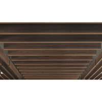 Baffles acoustiques modernes en fibre de polyester U Tech de 12 mm avec un NRC élevé de 0,8 pour la décoration des plafonds des écoles et des hôtels
