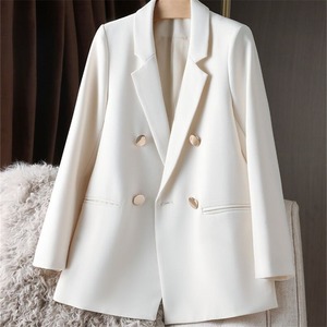 2025 Großhandel Mode Frauen Mäntel Designer Casual Langarm Loose <span class=keywords><strong>Blazer</strong></span> Double Button Anzug - Product Image 4