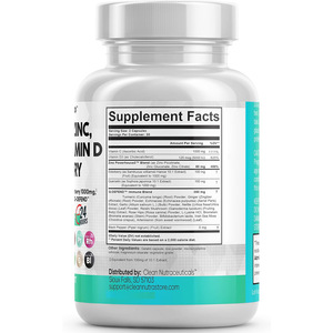 स्पॉट क्रॉस-बॉर्डर हॉट सेलिंग क्सेटिन, जिंक, विटामिन सी, विटामिन डी और एल्डरबेरी कैप्सूल 60-गिनती प्रतिरक्षा वयस्क उपयोग में सुधार - Product Image 4