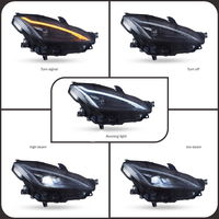 Ensemble de phares LED modifiés pour voiture, design de clignotant à défilement, phare avant pour Toyota GR86 Subaru BRZ 2021 et plus