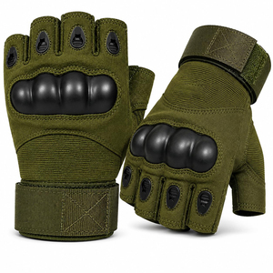 Gants tactiques demi-doigts à coque rigide unisexes, respirants, résistants à l'usure et anti-coupure pour l'entraînement, la gym et l'haltérophilie - Product Image 1