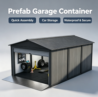 Garage préfabriqué personnalisé pour 1, 2 ou 3 voitures, en panneaux sandwich préfabriqués, avec appartement au-dessus