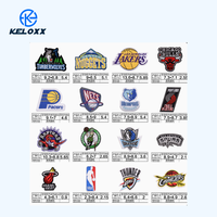 KUAIQIU Vente directe usine – Écusson thermocollant en tissu sergé de haute qualité avec logo d'équipe de basketball, broderie informatique pour le basketball