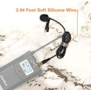 Comica Lavalierマイク、<span class=keywords><strong>Sennheiser</strong></span>用CVM-M-O1全方向ラペルマイク、およびその他のワイヤレスラベリアトランスミッター - Product Image 1